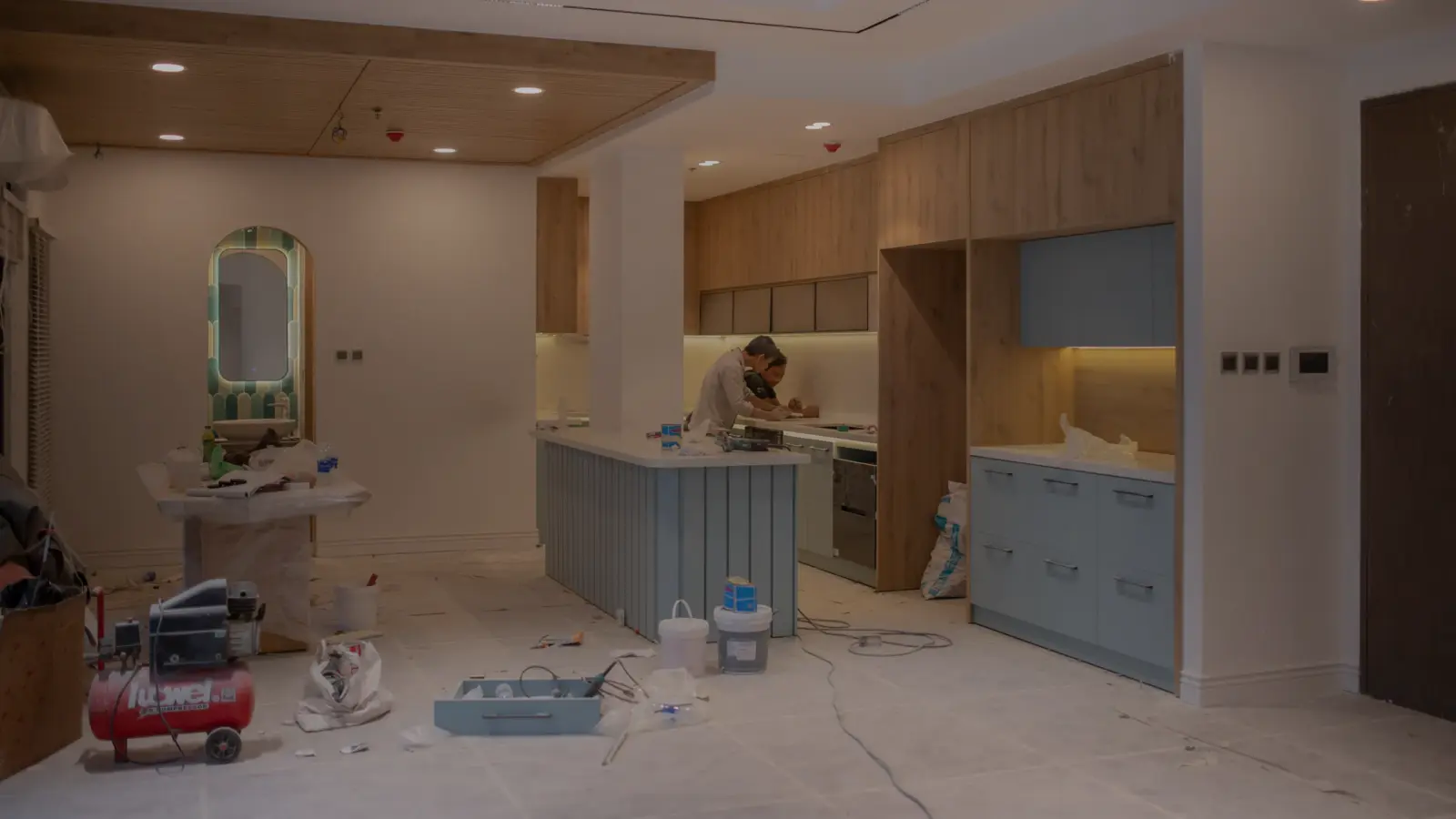 Rénovation en fin de chantier, avant la visite de réception